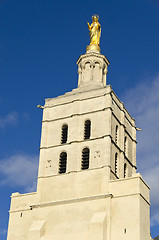 Image showing golden virgin statue