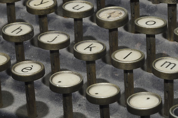 Image showing keys of old typewriter