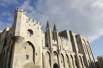 Image showing palace of the popes in Avignon city