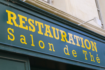 Image showing traditional french tea shop