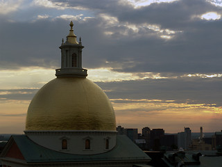 Image showing Sunset in Boston