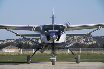 Image showing Aircraft on the airstrip