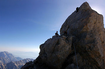 Image showing Rock climbing