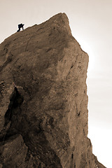 Image showing Rock climbing