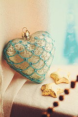 Image showing Christmas vintage heart