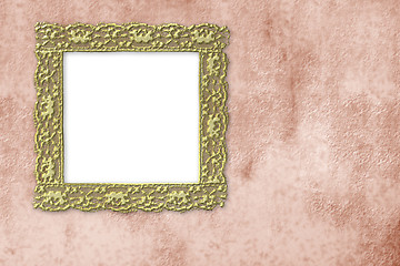 Image showing gold empty picture frame