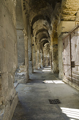 Image showing corridor around a roman amphitheater