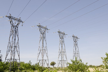 Image showing electric pylons