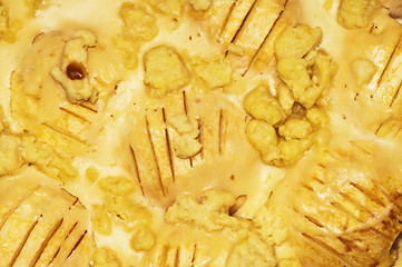 Image showing apple cake detail