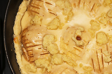 Image showing apple cake detail