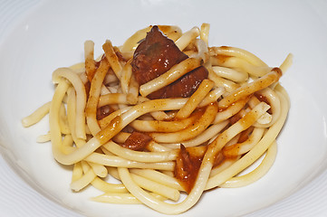 Image showing goulash with noodles