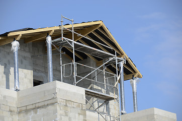 Image showing house under construction