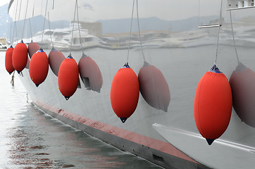 Image showing mooring buoys