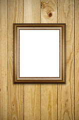 Image showing Vintage wooden frame 