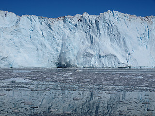Image showing Calving glacier Eqi, Greenland.