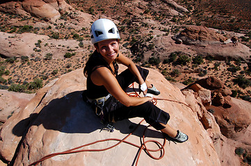 Image showing Rock climbing