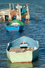 Image showing Old boats