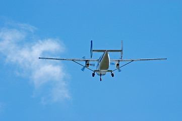 Image showing Skydivers plane