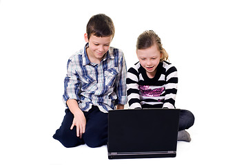 Image showing computer kids