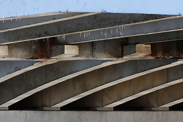 Image showing Under the bridge closeup