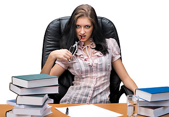 Image showing Young woman boss