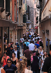 Image showing Narrow street in Venice