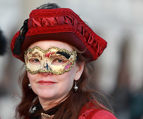 Image showing Woman with a mask