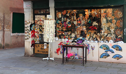 Image showing Venetian masks shop