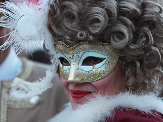 Image showing Woman with a mask