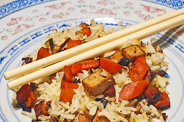 Image showing chinese dish with tofu,carrots