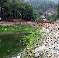 Image showing The lake's end. Xyliatou. Cyprus