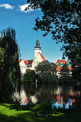 Image showing Park in Telc town Czech Republic 