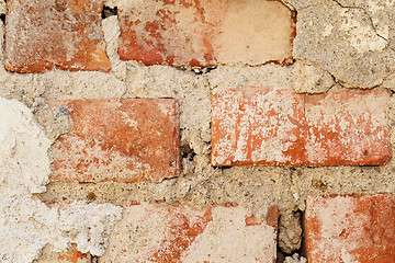 Image showing red brick wall background