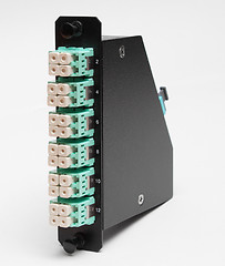 Image showing Fiber optic casette with LC connectors