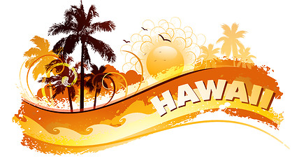 Image showing Tropical hawaii background