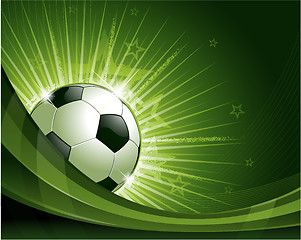Image showing Green soccer background illustration