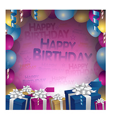Image showing Happy birthday background
