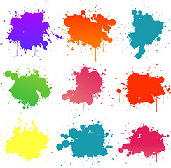 Image showing colorful paint splat