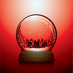 Image showing Christmas snowglobe