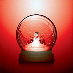 Image showing Christmas snowglobe