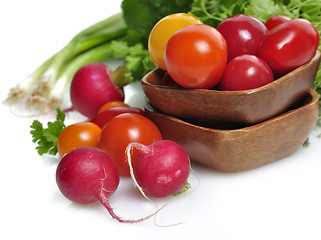 Image showing Fresh Vegetables And Herbs