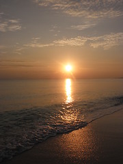Image showing caribbean sunrise