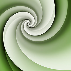 Image showing green spiral background