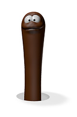 Image showing funny earthworm