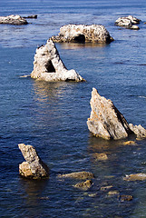 Image showing Rocks off of Pismo Beach California