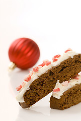 Image showing Christams Chocolate Biscotti with peppermint sprinkles