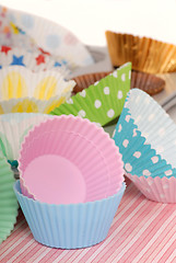 Image showing Variety of cupcake liners