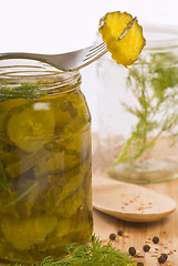 Image showing Homemade pickles