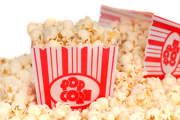 Image showing Two boxes of movie popcorn