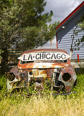 Image showing Abandoned car along US Route 66